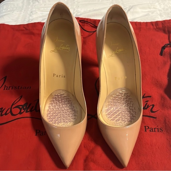Christian louboutin nude pigalle follies 100mm/4inch. 36 1/2